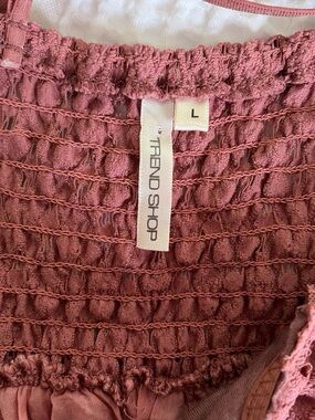 Women's Mauve Smocked Tank Top